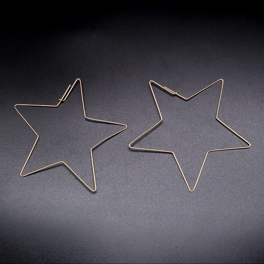 2/$20!  Gold Star Ear Wire Earrings - Picture 5 of 8